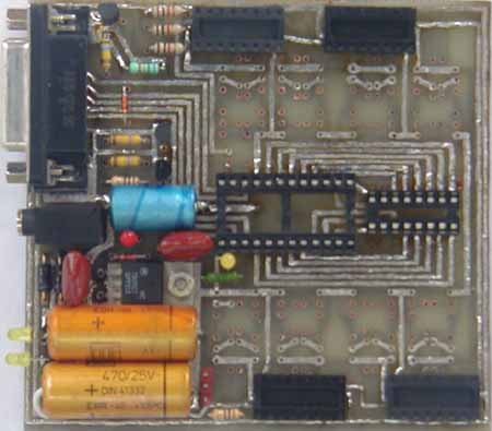 Half soldered board