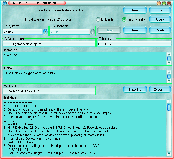 Ictdatedit program dialog